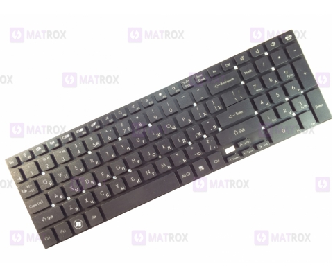 Оригинальная клавиатура для ноутбука Acer Gateway NV55 series, rus, black