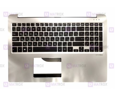 Оригинальная клавиатура для ноутбука Asus Transformer Book Flip TP500 series, black, uk, передняя панель