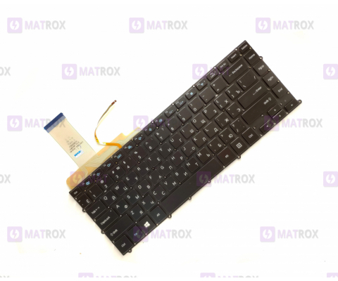 Оригинальная клавиатура для ноутбука Samsung NP900X4B, NP900X4C, NP900X4D series, ru, black, подсветка