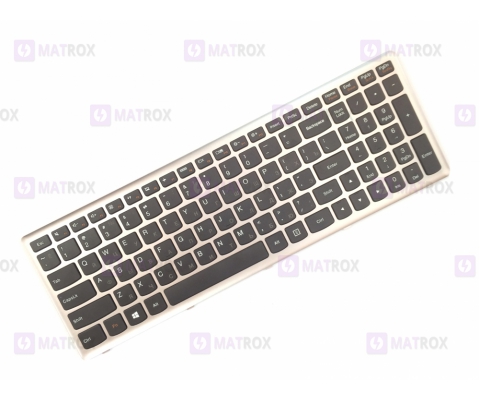 Оригинальная клавиатура для ноутбука Lenovo IdeaPad C460 series, rus, black, silver frame