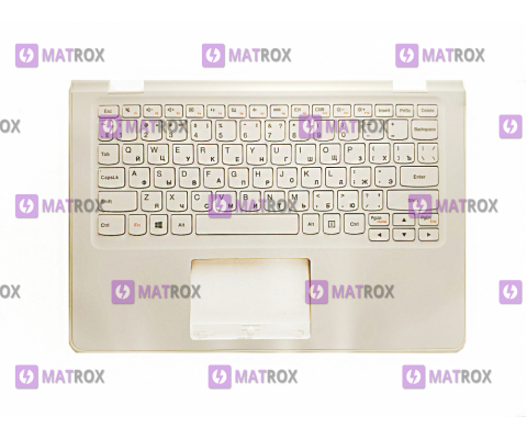 Оригинальная клавиатура для ноутбука Lenovo Yoga 300-11IBR, 300-11IBY series, white, ru, передняя панель