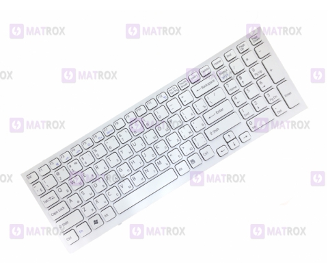 Оригинальная клавиатура для ноутбука Sony VPC-EE series, rus, white