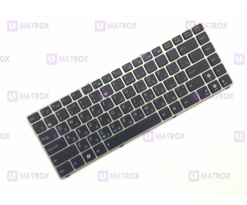 Оригинальная клавиатура для ноутбука Asus U20 series, black (с серой рамкой)
