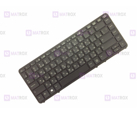 Оригинальная клавиатура для ноутбука HP Elitebook 840 G1 series, rus, black