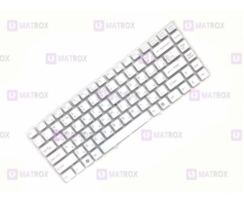 Оригинальная клавиатура для ноутбука Sony Vaio VPC-EA series, white, ru, без рамки