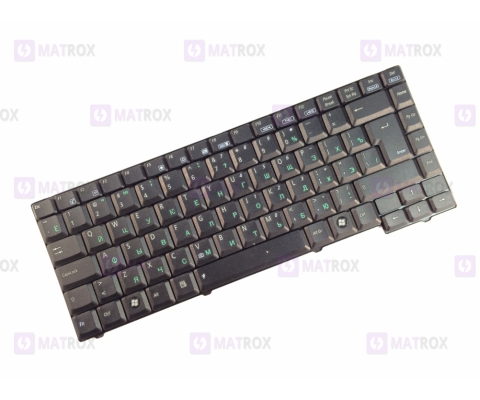 Оригинальная клавиатура для ноутбука Asus A3A series, rus, black, шлейф вправо