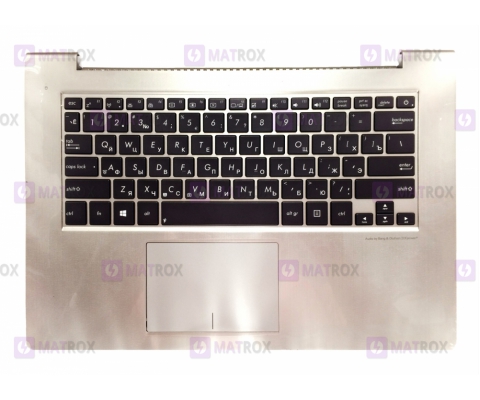 Оригинальная клавиатура для ноутбука Asus UX42 series, rus, black, передняя панель, подсветка
