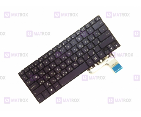 Оригинальная клавиатура для ноутбука Asus UX303 series, dark blue, ru, подсветка
