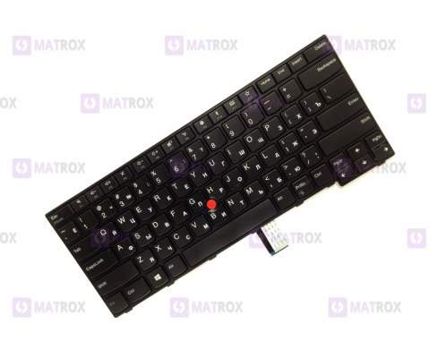 Оригинальная клавиатура для ноутбука Lenovo ThinkPad E470 series, black, ru