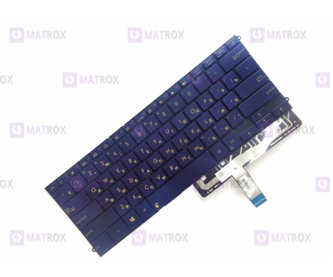 Оригинальная клавиатура для ноутбука Asus ZenBook 3 Deluxe UX490 series, ru, black, подсветка