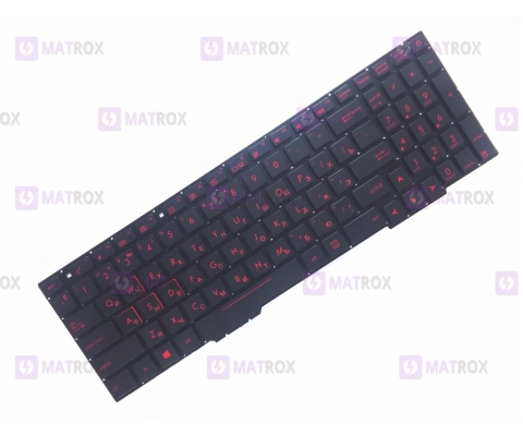 Оригинальная клавиатура для ноутбука Asus ROG Strix GL553, GL753 series, ru, black, подсветка