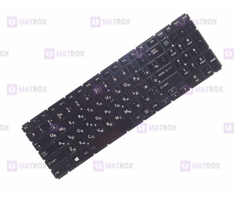 Оригинальная клавиатура для ноутбука Toshiba Satellite L50-C, L50D-C, C55-C, P50D-C series, ru, black, подсветка