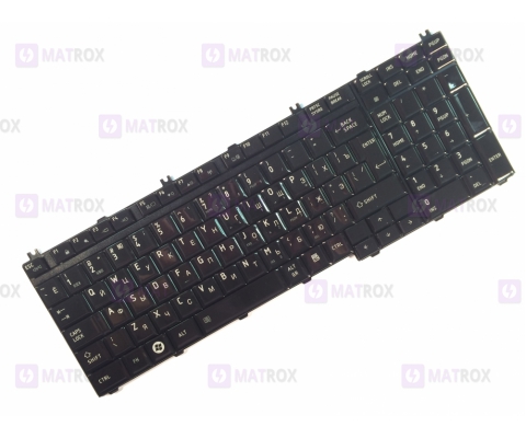 Оригинальная клавиатура для ноутбука Toshiba Satellite A500, Qosmio F50 series, rus, black