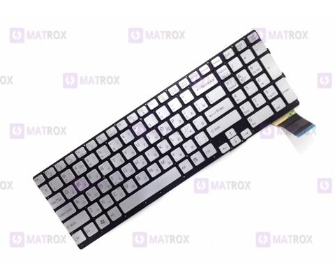 Оригинальная клавиатура для ноутбука Sony Vaio VPC-SE series, ru, silver, под подсветку